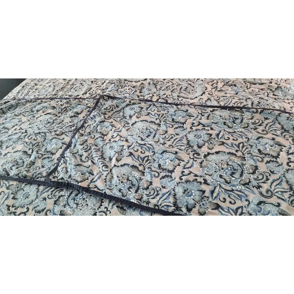 Ralph Lauren Journey's End Collection Rainey Navy Floral King Comforter 2 Shams